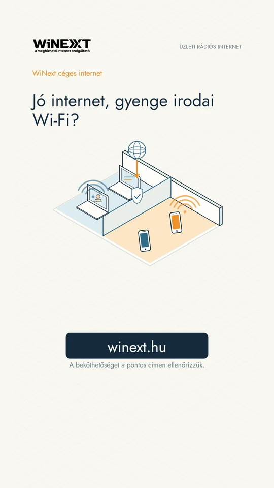 Irodai Wi-Fi és vendéghálózat · WiNext céges internet – a videó kezdőképe